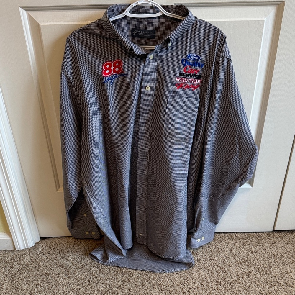Ford Gray Embroidered Men's Shirt